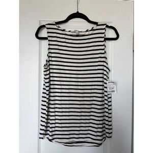 Green Envelope Los Angeles Navy White Striped Sleeveless Tank Top Medium NWT